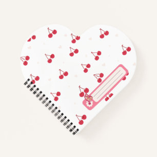 Cahiers et journaux Cherry Hearts pour filles