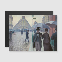 Caillebotte - Paris Street Rainy Day Carte magnéti