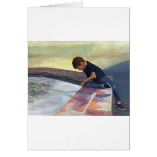 Cailloux de chute de garçon