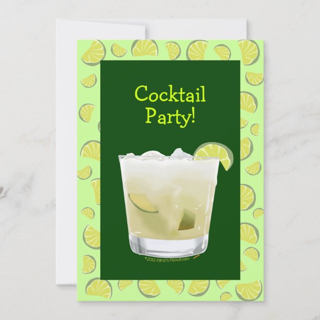 Caipirinha Cocktail Party Invitation personnalisab (Devant)