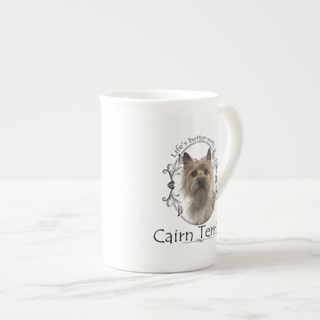 Cairn Terrier Bone China Mug (Devant droit)