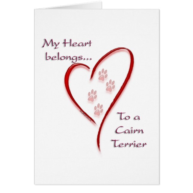Cairn Terrier Heart Belongs (Devant)
