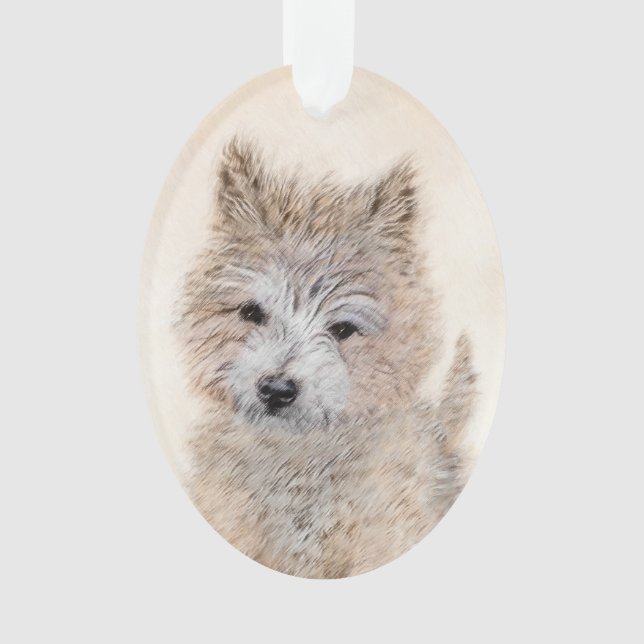 Cairn Terrier Peinture Chiot - Art Chien original (devant)