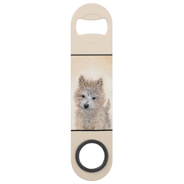 Cairn Terrier Peinture Chiot - Art Chien original (Dos)