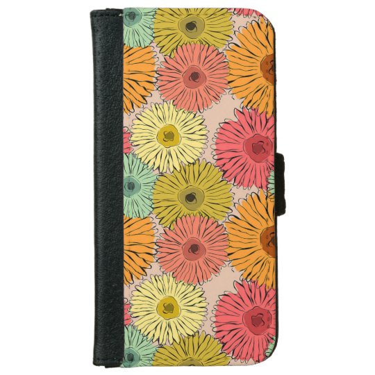 Caisse colorée de portefeuille d'Iphone 6/6s de