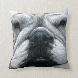 Caisse de coussin de bouledogue de l'anglais du