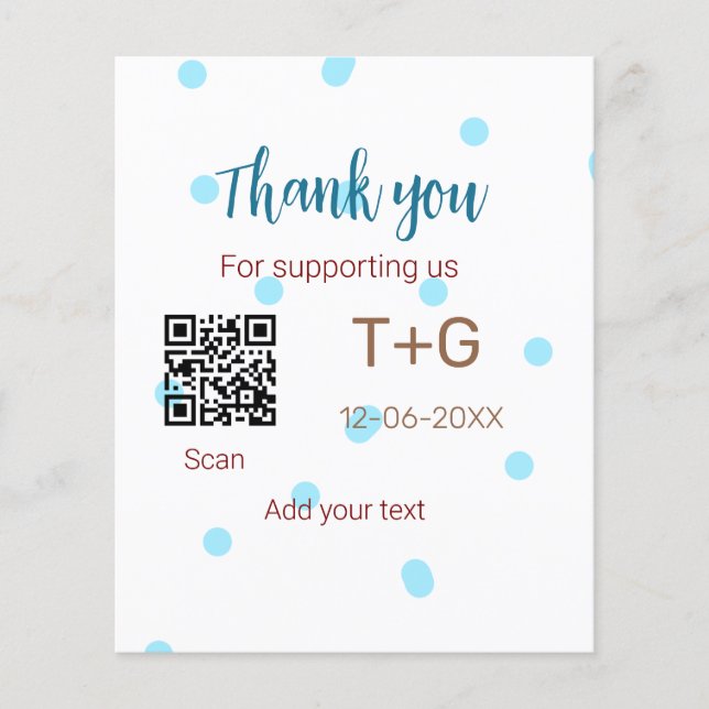 Caisse de lune de miel Ajouter code Q R nom du cou (Devant)