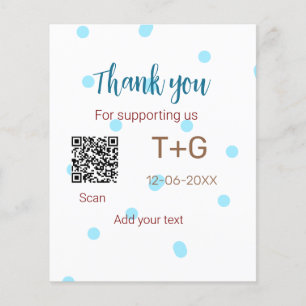 Caisse de lune de miel Ajouter code Q R nom du cou