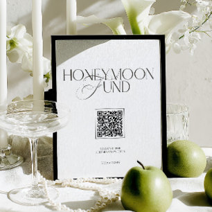 Caisse de Lune de Miel Panneau de Mariage Élégant 