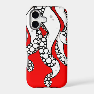 Caisse (rouge) de l'iPhone 5 de tentacules