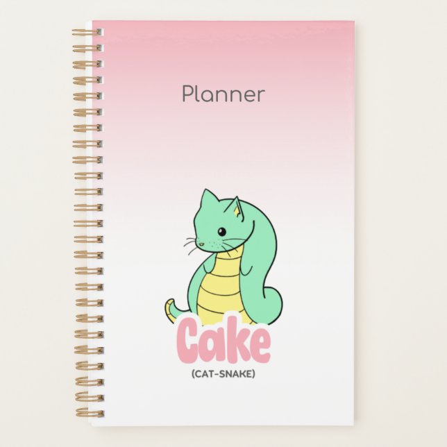 Cake (Cat + Snake) Pink Agenda (Devant)