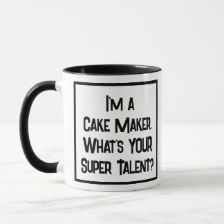 Cake Maker Super Talent. Mug à café à deux tons
