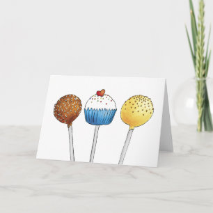 Cake Popb - Carte de voeux