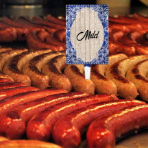 Blue Bandana Mild Foods étiquette pas un