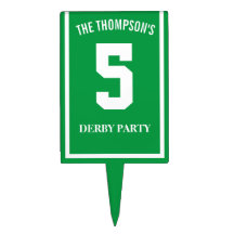 Course Cheval Numéro 5 Green Derby Party Signal Pi