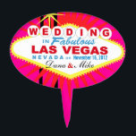 Cake Topper GÂTEAU Las Vegas ÉPATANT épousant le signe<br><div class="desc">Sélection épatante de gâteau de mariage de Las Vegas. Employez la personnaliser orange il bouton ci-dessus pour ajouter votre texte et la couleur d'arrière - plan de votre choix.</div>