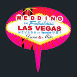 Cake Topper GÂTEAU Las Vegas ÉPATANT épousant le signe<br><div class="desc">Sélection épatante de gâteau de mariage de Las Vegas. Employez la personnaliser orange il bouton ci-dessus pour ajouter votre texte et la couleur d'arrière - plan de votre choix.</div>