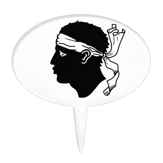 Cake Topper Gateau Topper Avec Le Drapeau De La Corse Zazzle Fr