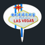 Cake Topper Sélection de gâteau de mariage de Las Vegas<br><div class="desc">Les jeunes mariés de Las Vegas auront une réception spéciale quand leur gâteau de mariage comporte l'accueil célèbre de Las Vegas se connectent le dessus.</div>