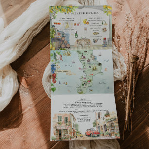 Calabre Italie Carte d'itinéraire méditerranéen