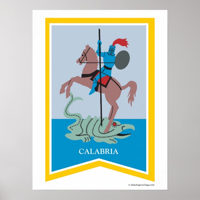Calabre Italie Région Poster d'Art (Devant)