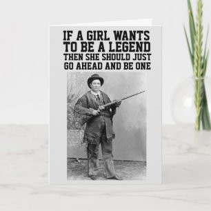 CALAMITY JANE COWGIRL CARTES DE SALUT D'ANNIVERSAI
