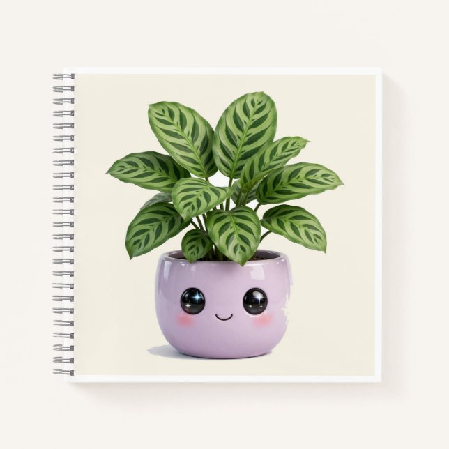 Calathea Kawaii Carnet de Notes pour Intérieur (Devant)