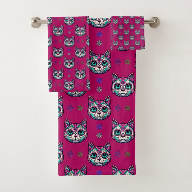 Calavera Cat Art Motif (En situation)
