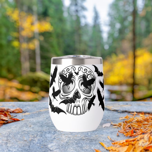 Calaveras décoratives Halloween (En extérieur (pivoté))