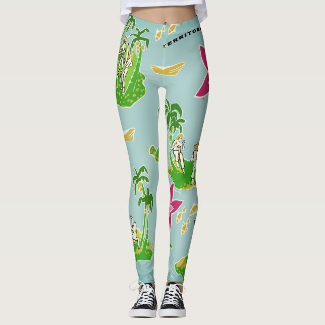 Calça legging com desenho de Capoeira (Devant)