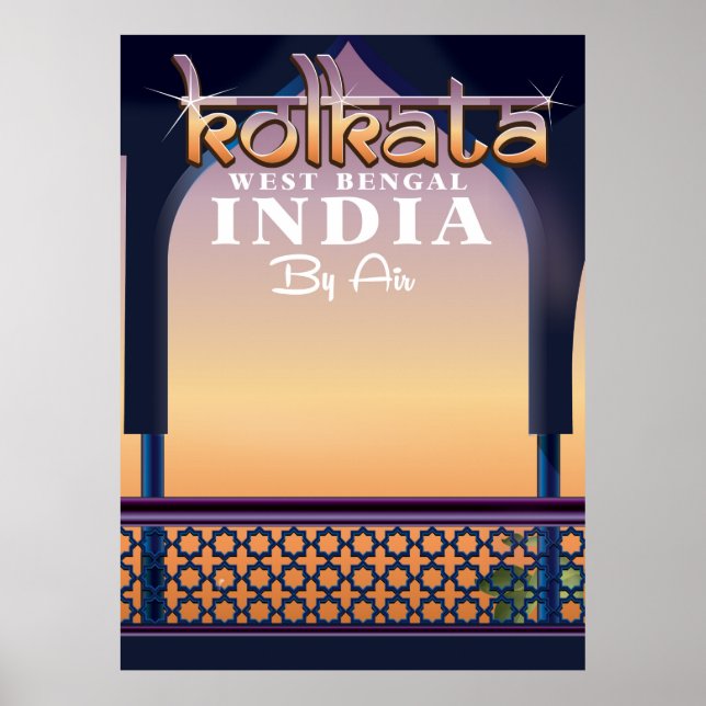 Calcutta - Affiche de vacances du Bengale Occident (Devant)