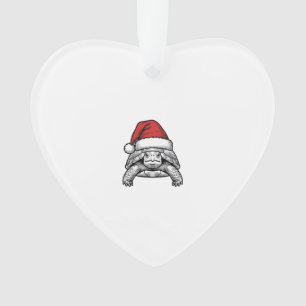 Calèche de Noël Tortue Chapeau de Père Noël Dessin