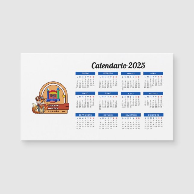 Calendario 2025 con logo (Devant)
