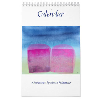 CALENDRIER 抽 象 絵 画 に よ る カ          
