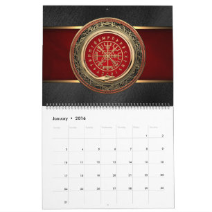 Calendrier [100] Vegvisir - Viking Gold Magic Runic Compass