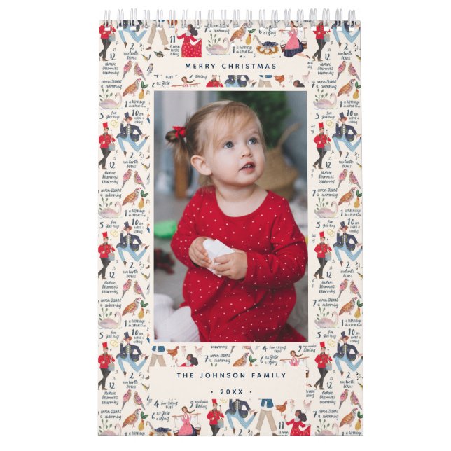 Calendrier 12 Jours de Noël ecru Photo (Protection)