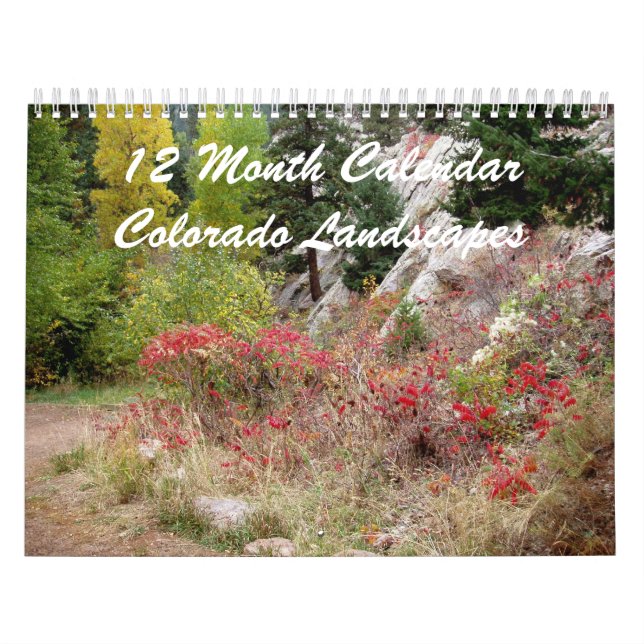 Calendrier 12 Mois Colorado Paysages (Protection)