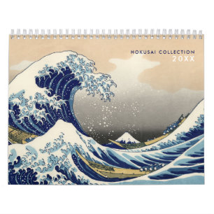 Calendrier 12 mois Hokusai Collection Art
