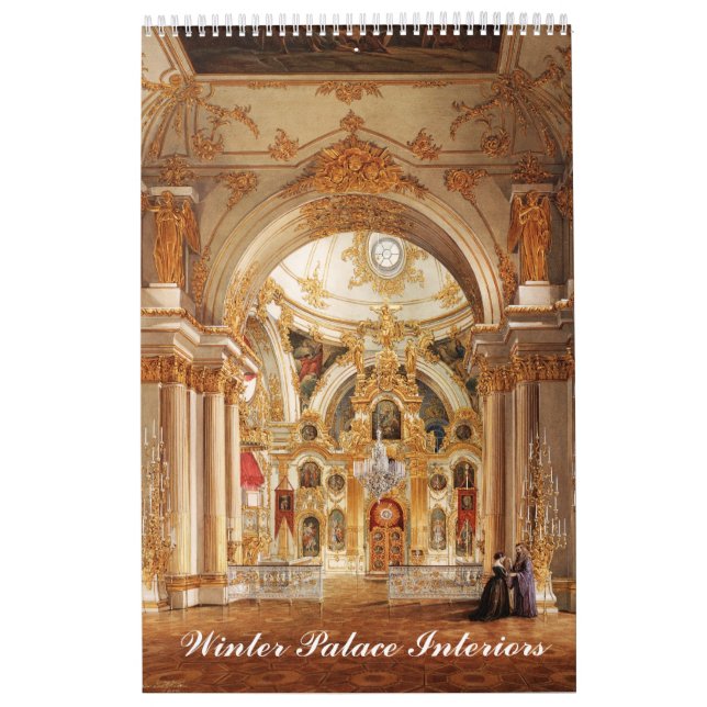Calendrier 12 mois Intérieurs du Palais d'hiver (Protection)