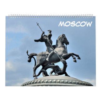 Calendrier 12 mois Moscou, Russie