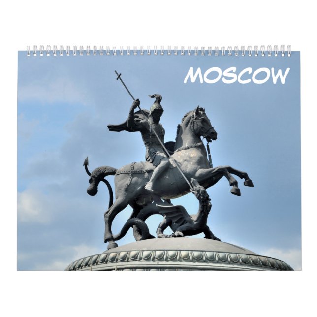 Calendrier 12 mois Moscou, Russie (Protection)