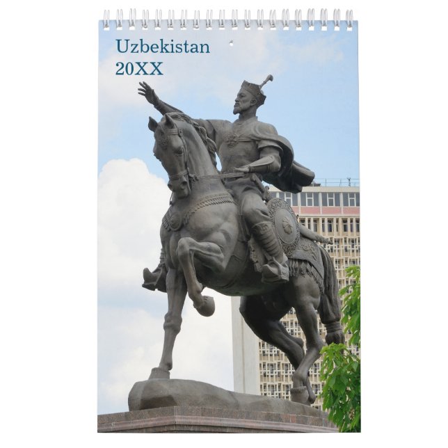 Calendrier 12 mois Voyage Ouzbékistan (Protection)