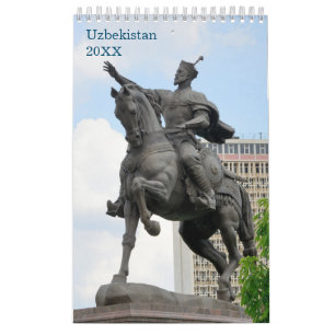 Calendrier 12 mois Voyage Ouzbékistan