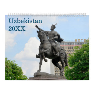 Calendrier 12 mois Voyage Ouzbékistan