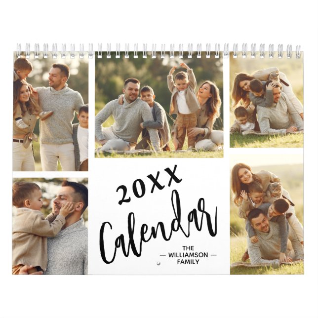 Calendrier 12 Month Family Custom Photo (Protection)