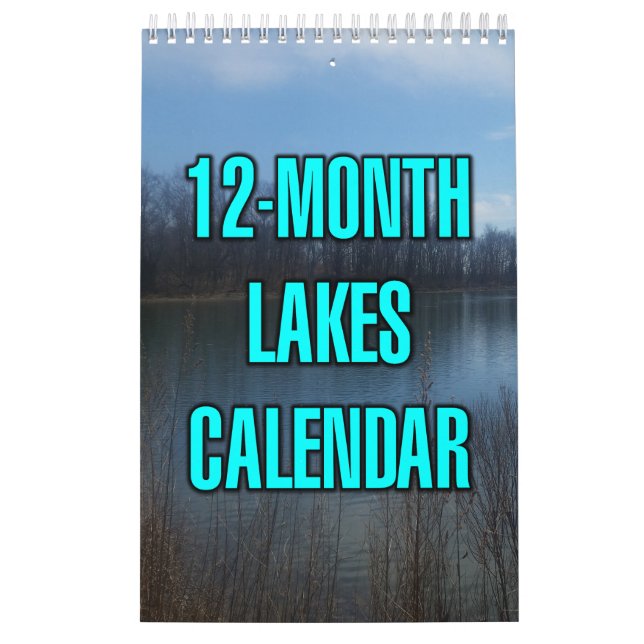 Calendrier 12-Month Lakes (Protection)