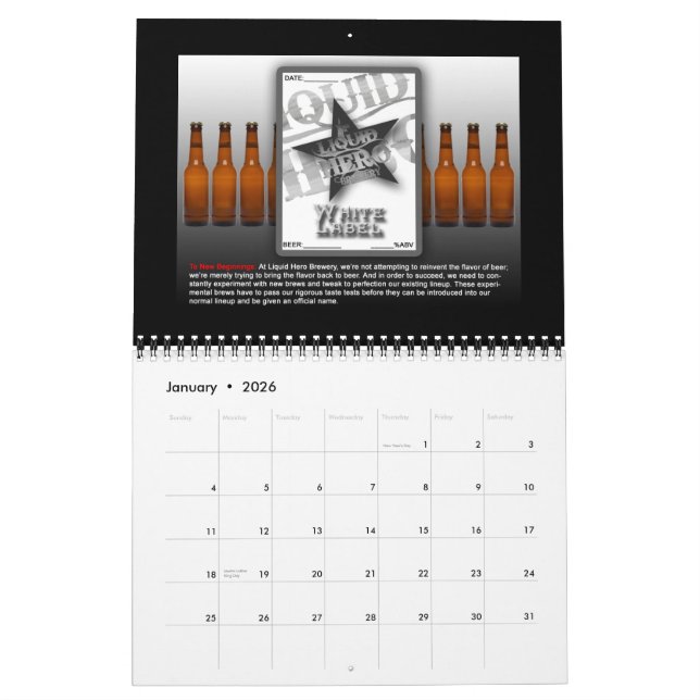 Calendrier 12 pack (Jan 2026)