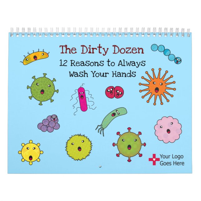 Calendrier 12 Raisons de se laver les mains comprend COVID (Protection)