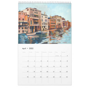 Calendrier 14 Peintures de Venise, Italie