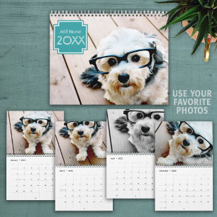 Calendrier 14 Photo Couverture complète - Ajouter vos photos